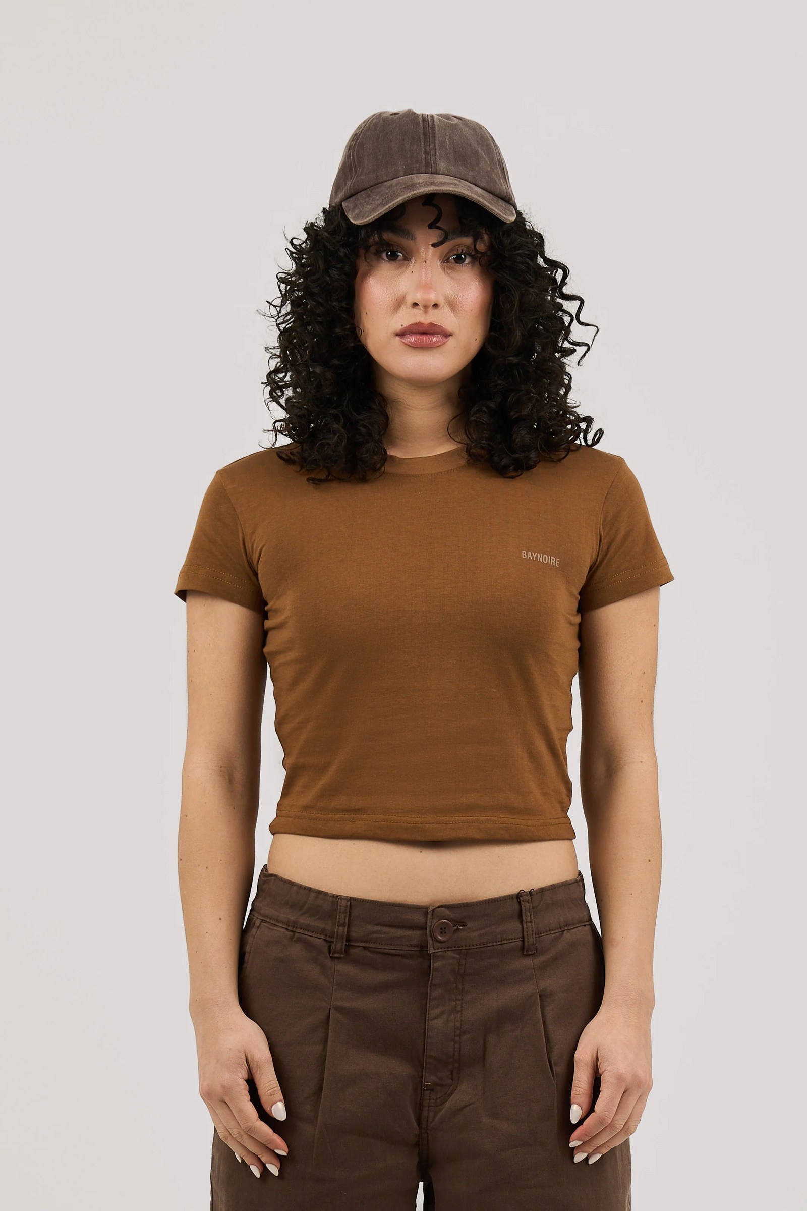 Brown Logo PL Baby Tee