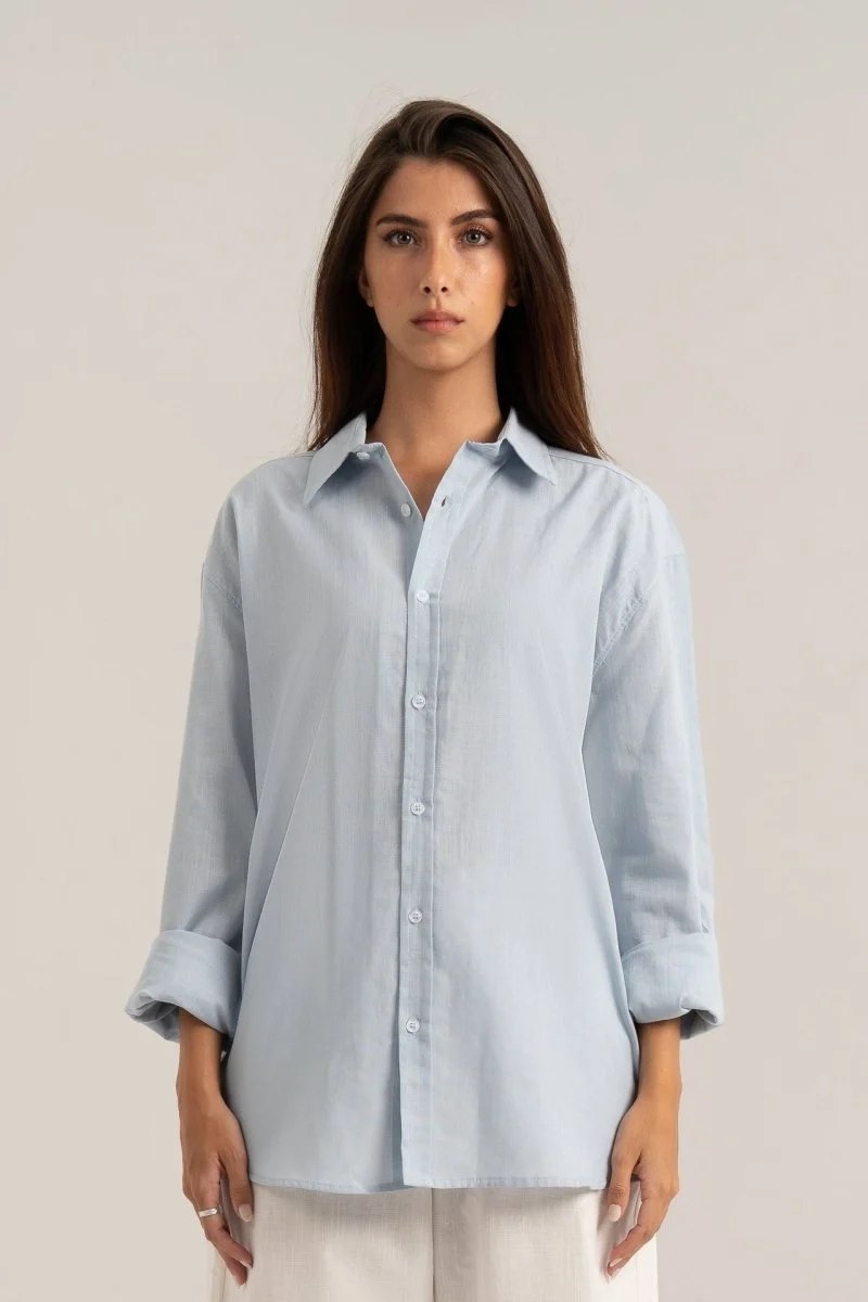 Baby Blue C-Linen Shirt