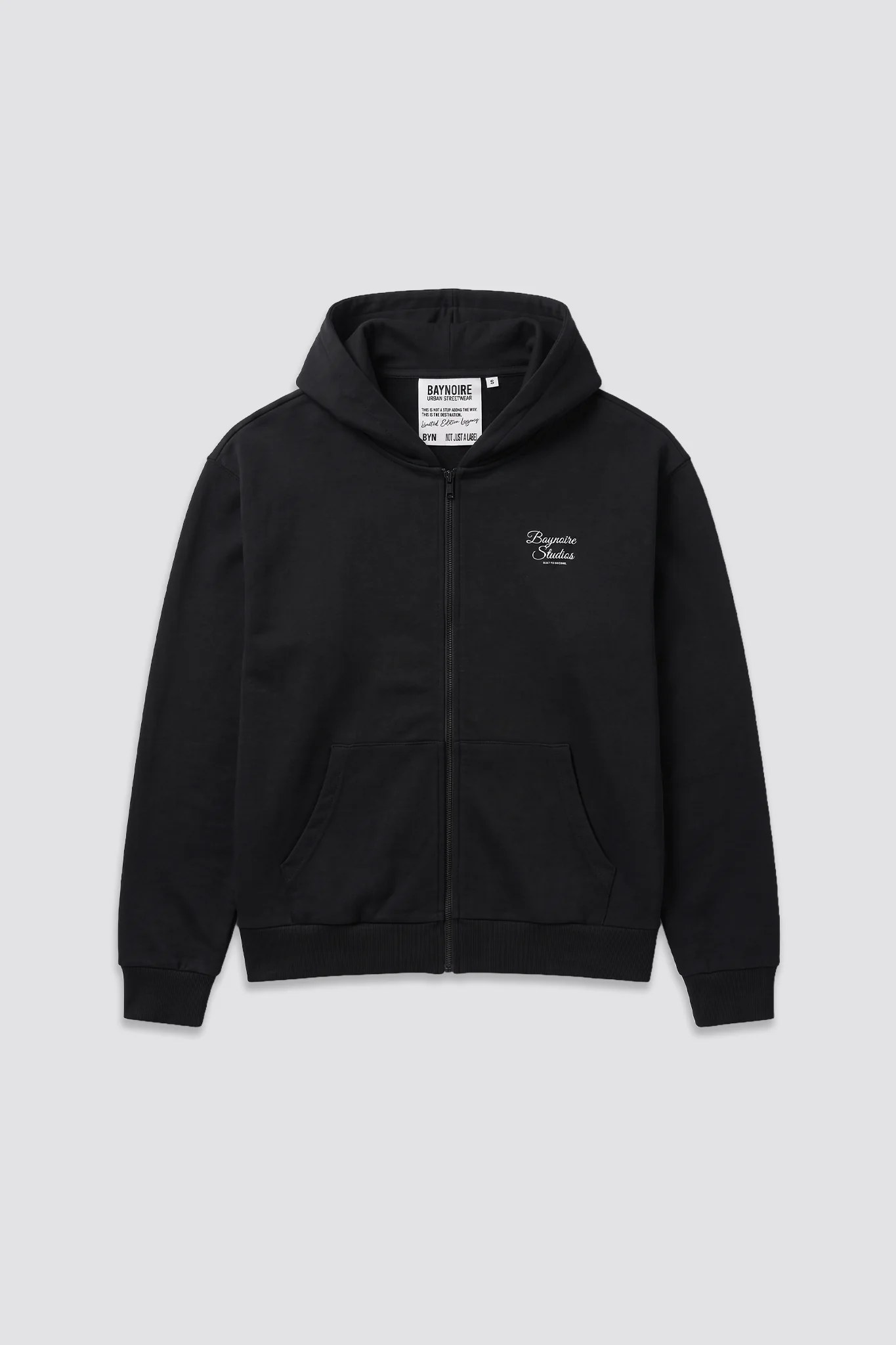 Black Baynoire Studios Zip - Up Hoodie