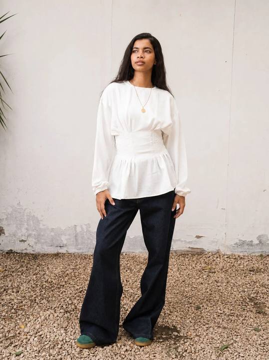 The Waisted Blouse - Off White