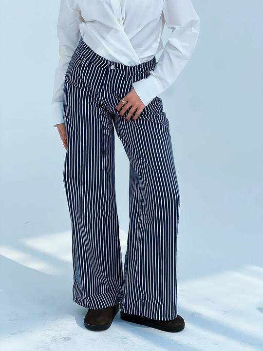 The Stripe Denim Pants