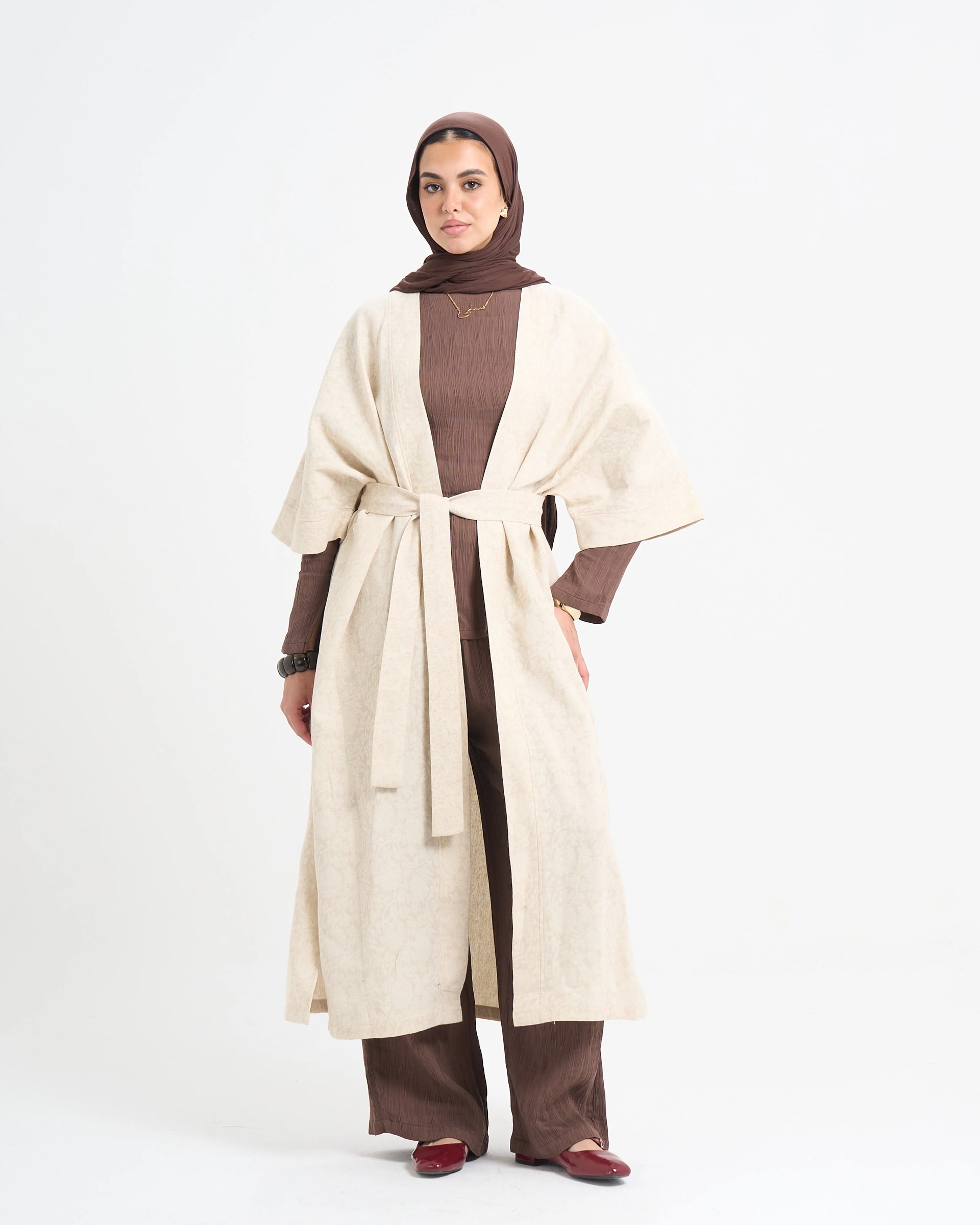 The Soft Sand Kaftan - Beige
