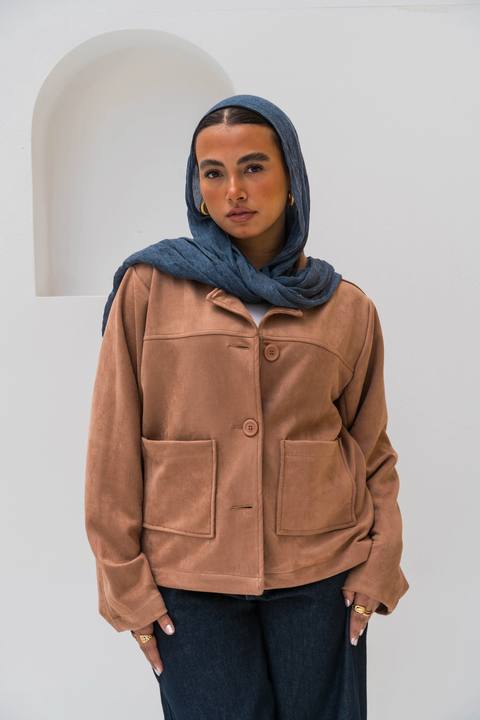 The Suede Jacket - Camel