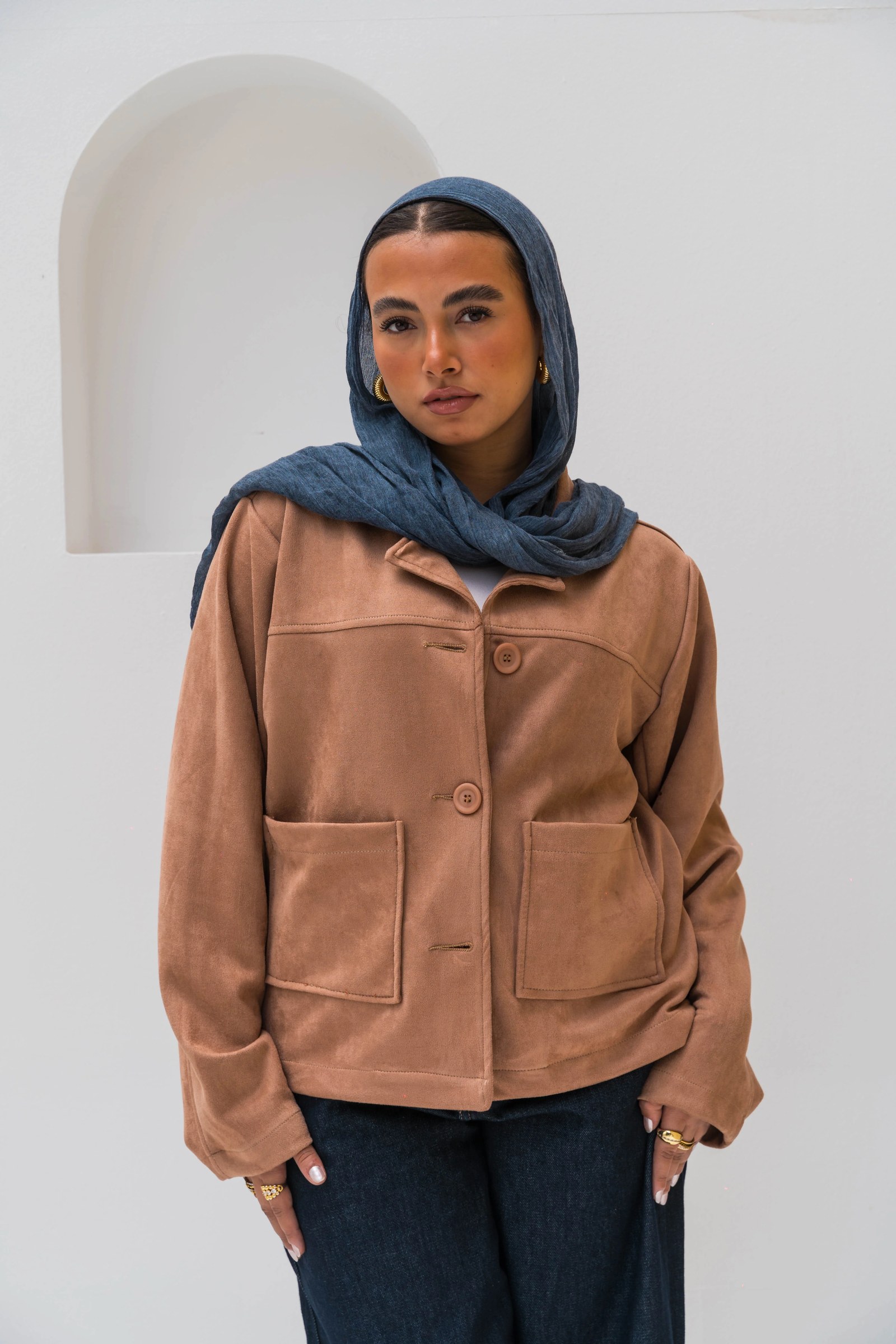 The Suede Jacket - Camel