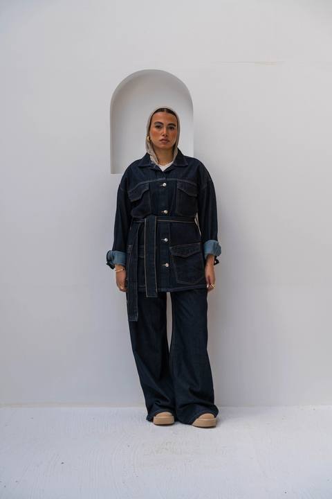 The Belted Denim Jacket - Raw