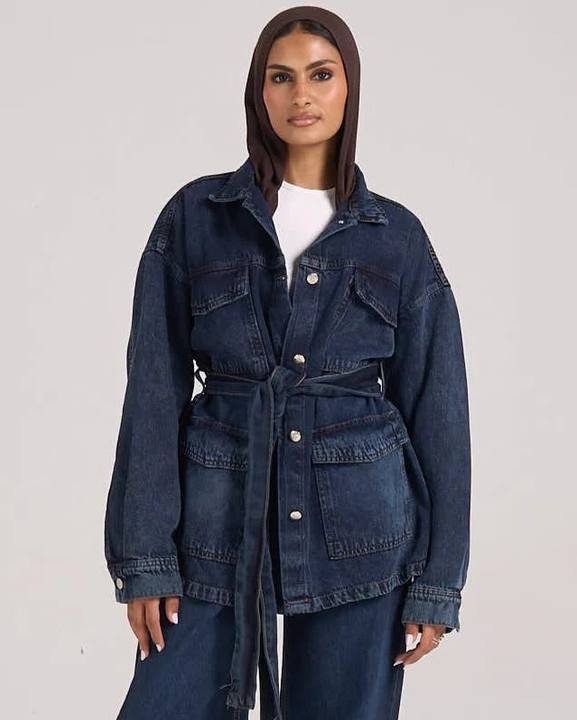 Snatched Denim Jacket - Dark