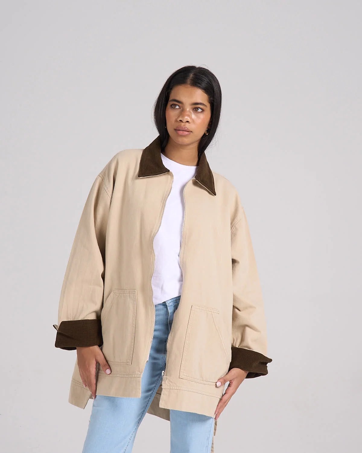 ⁠The Cord Collar - Beige