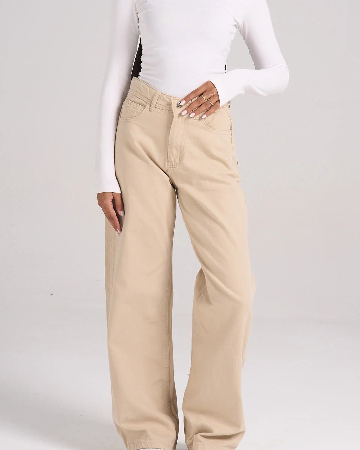 ⁠Gabardine Pants - Beige