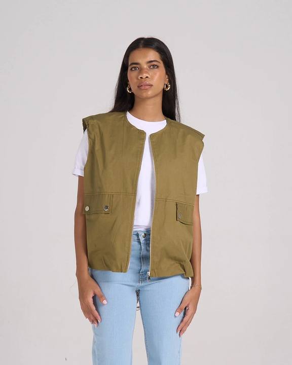 ⁠Puffer Vest - Olive