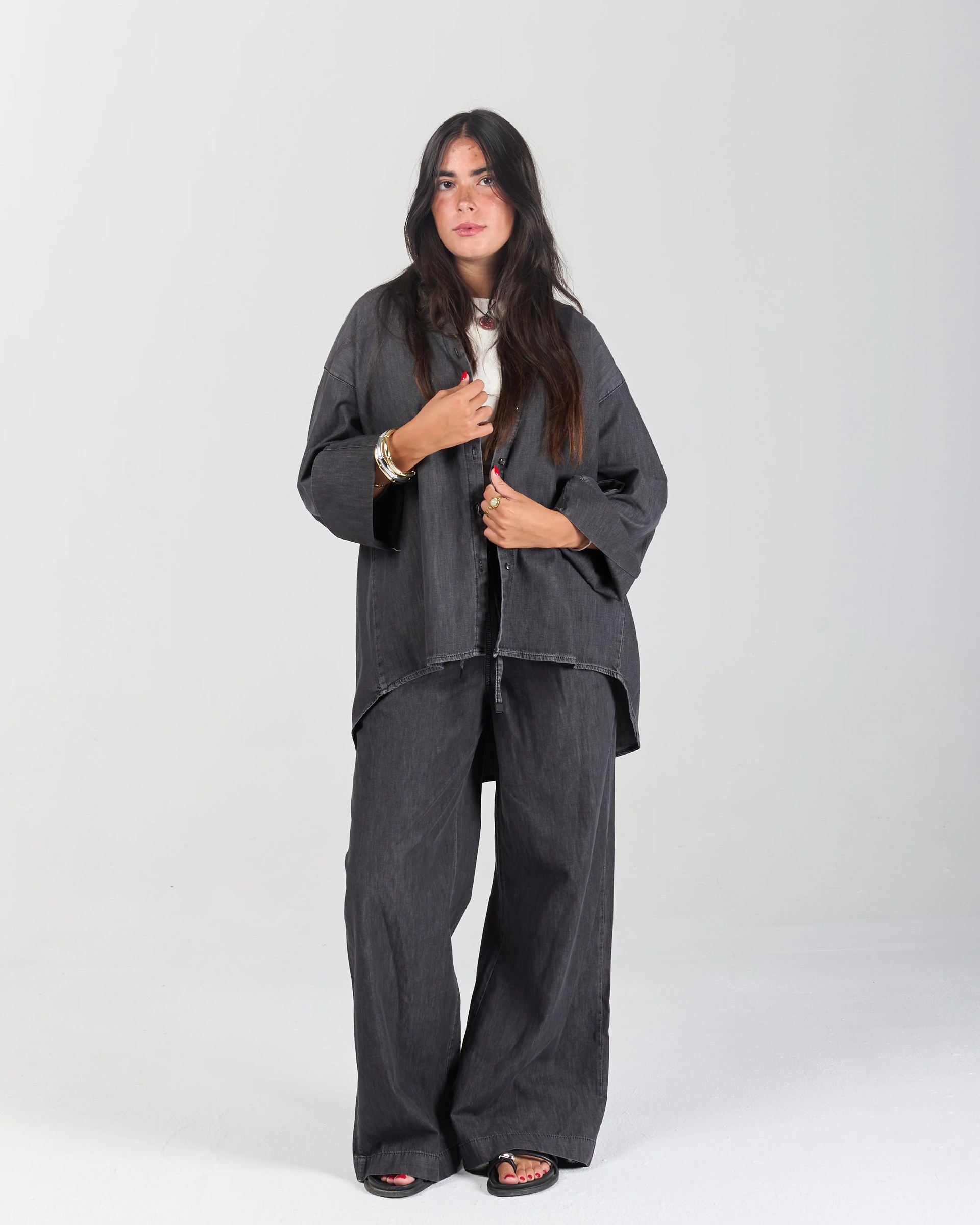The Chill Denim Pants - Light Black