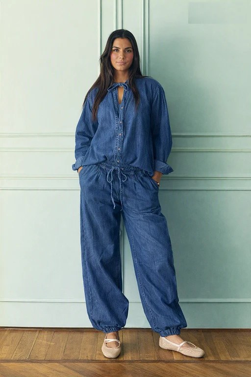 Denim Ballon Set - Dark Blue