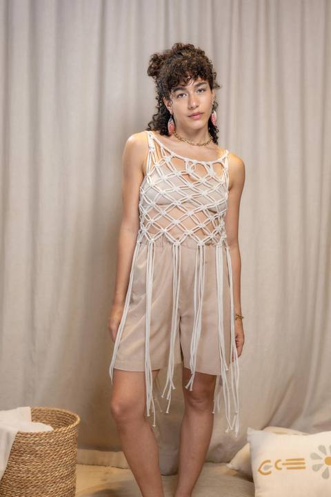 Dongola Macramé Top