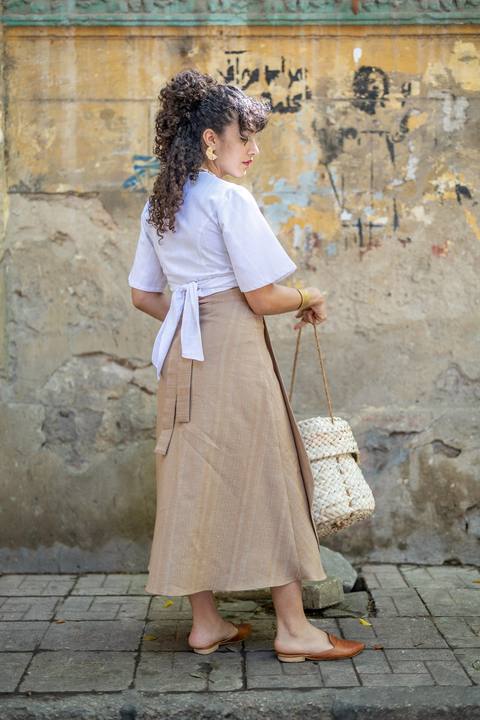 Delta Wrap Skirt