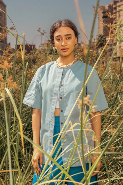 Iteru Unisex Shirt (Grey Blue)
