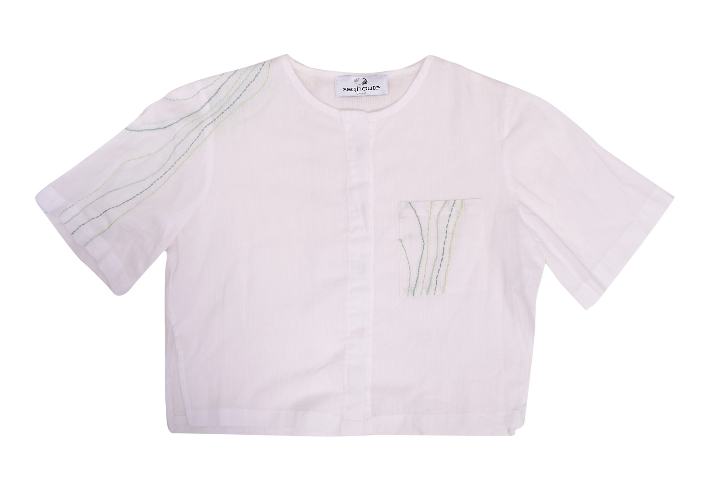 Iteru Cropped Shirt (White)