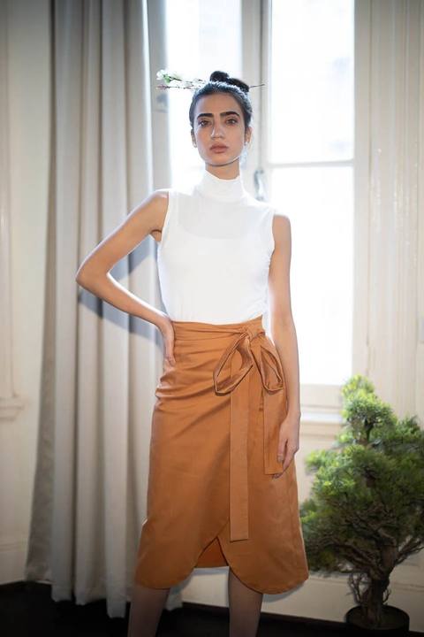 Curcuma Mustard Skirt