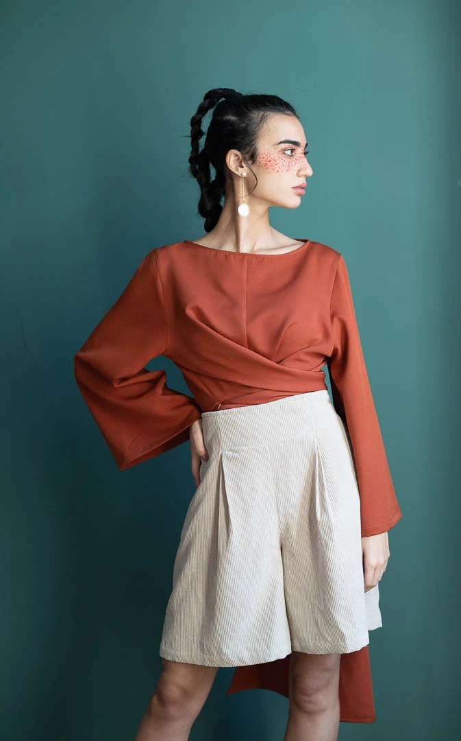 Sericum Wrap Blouse