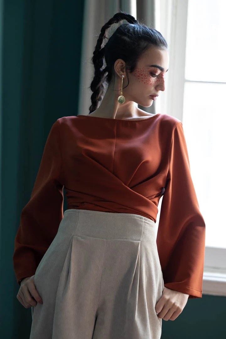 Sericum Wrap Blouse