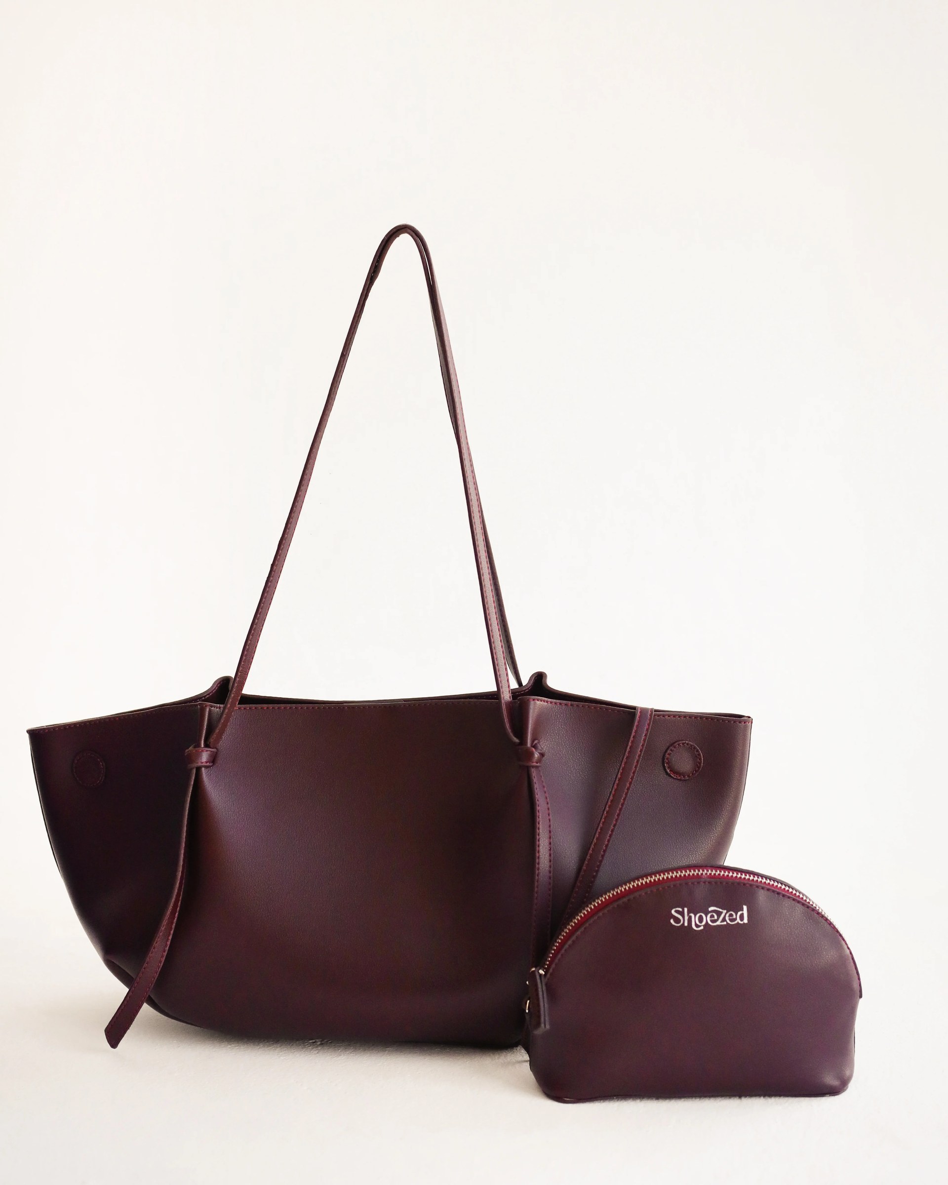 Tala tote bag in burgundy