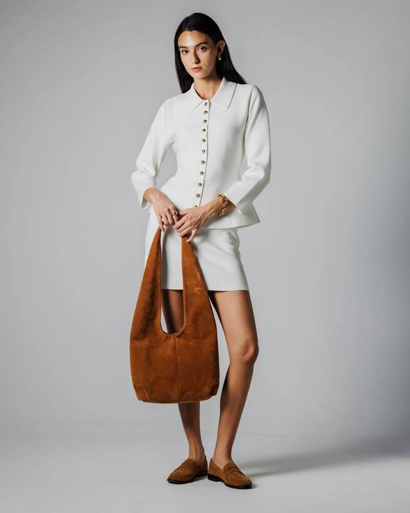 Havan suede shoulder bag
