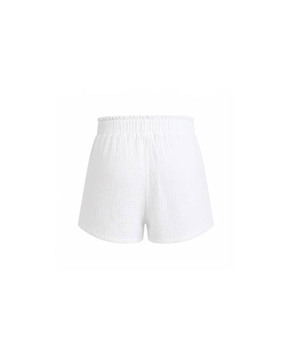 The Aziza Short in White Crinkle