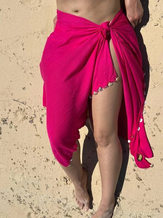 Fuchsia Shell Sarong