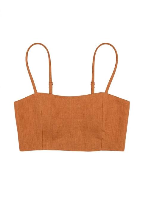 Ana Tamamre Top in Tangerine
