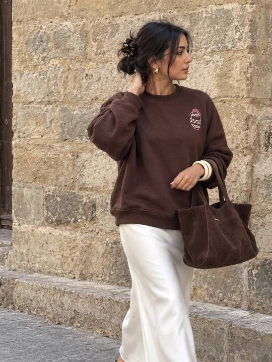Dafaa Pullover in Brown