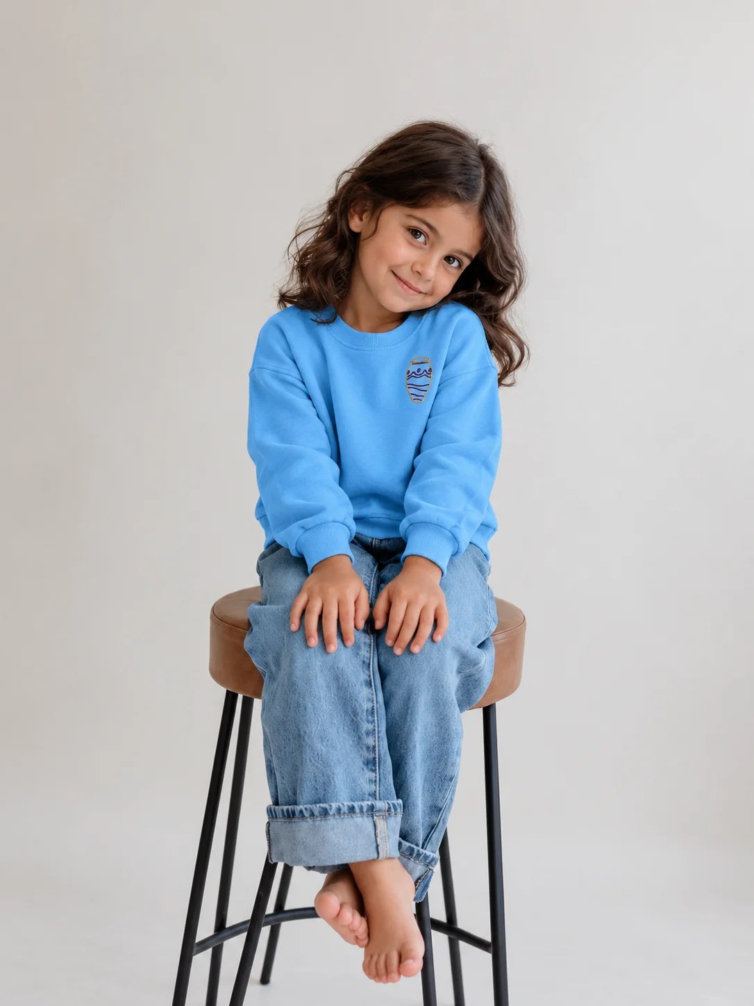 Little Dafaa Pullover in Blue