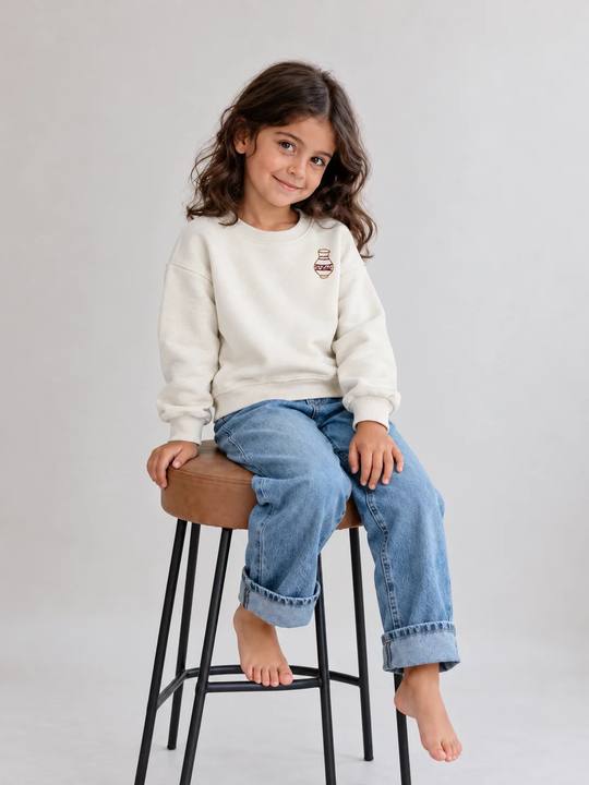 Little Dafaa Pullover in Beige