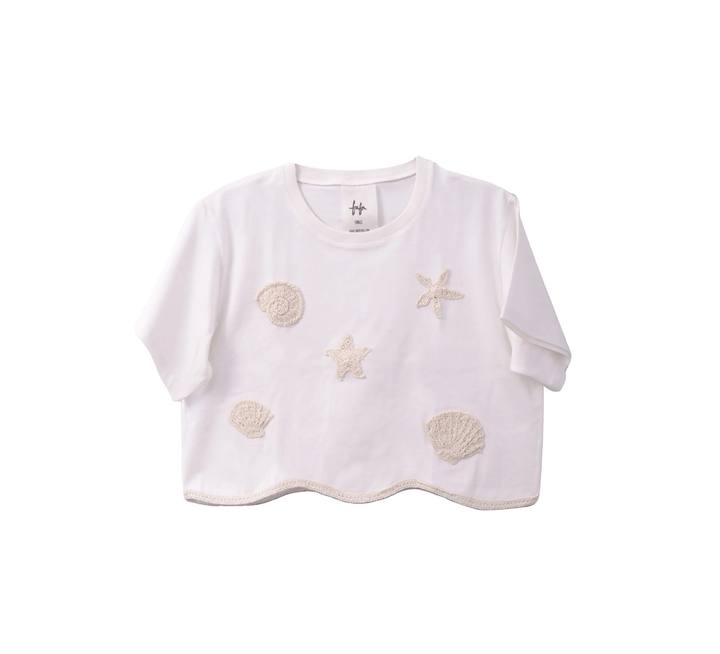 Little Sandy Shore Cropped Tee
