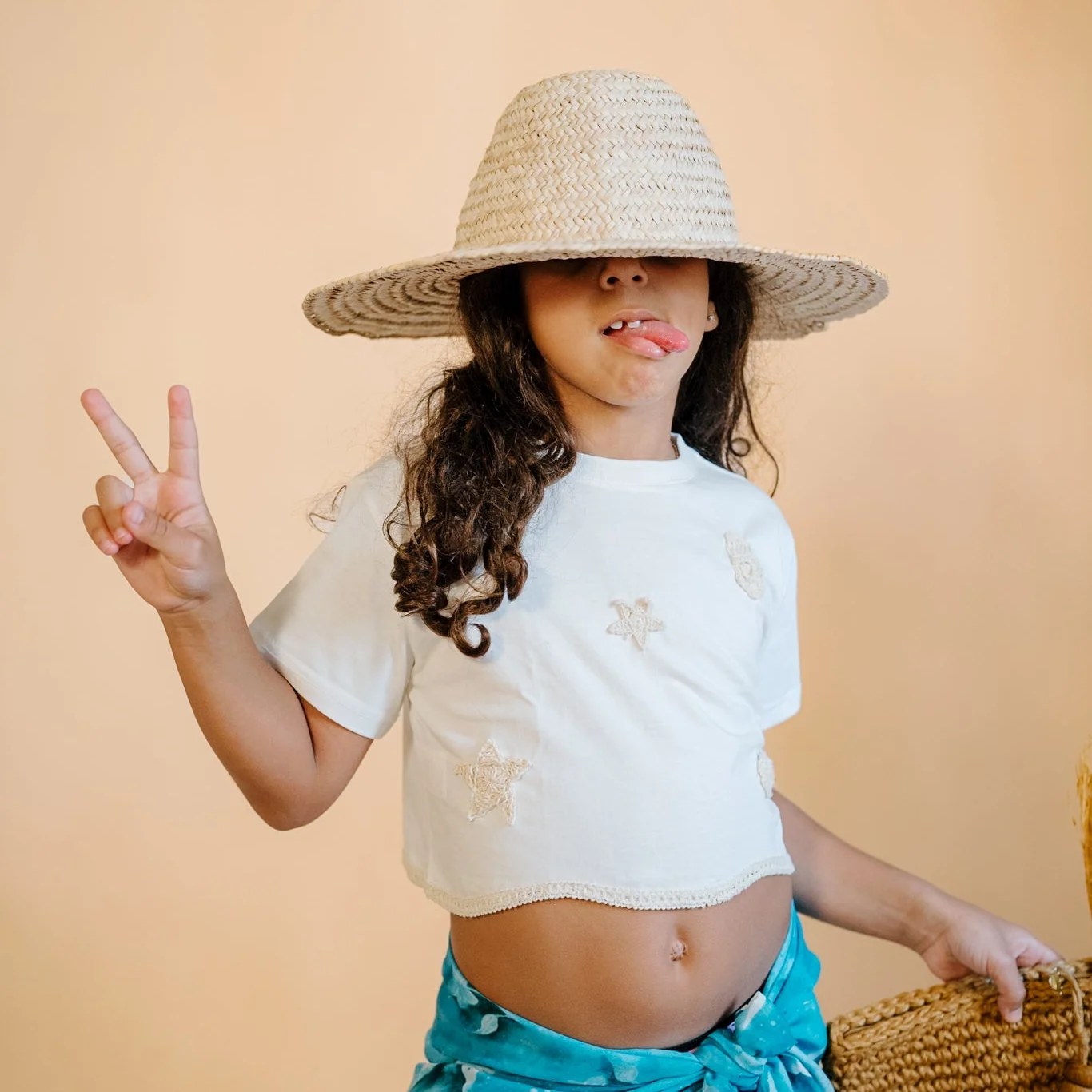 Little Sandy Shore Cropped Tee