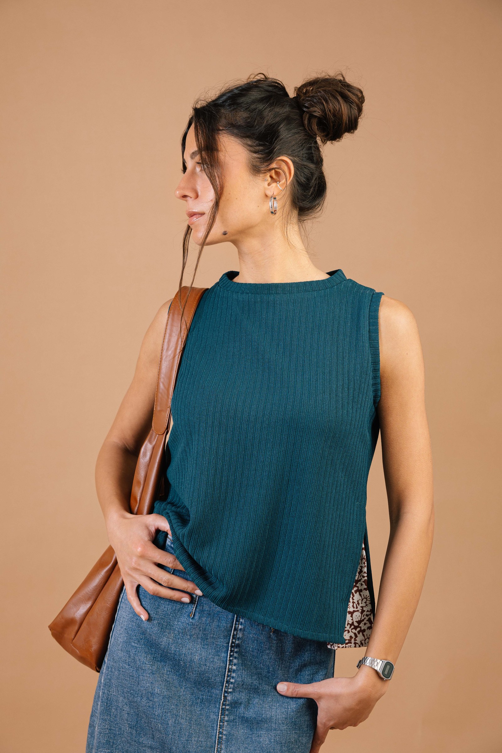 Live In Me Top Teal