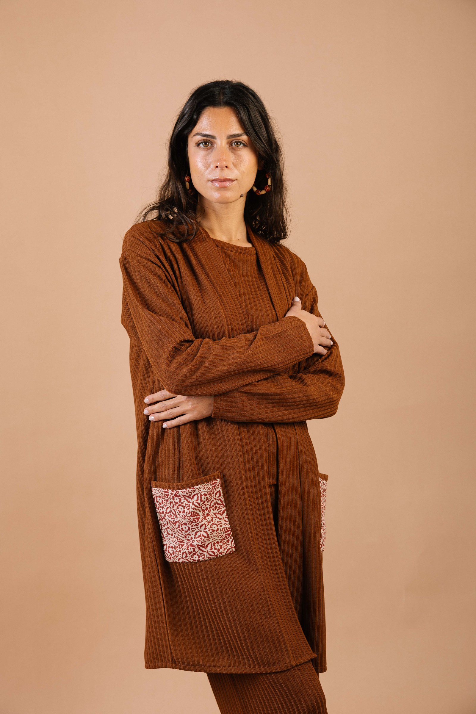 Forever Comfort Cardigan Brown