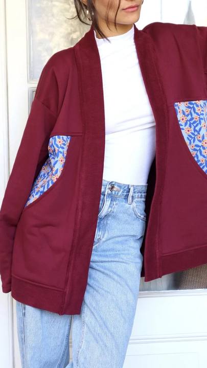 Cuddle Up Oversized Cardigan Burgundy