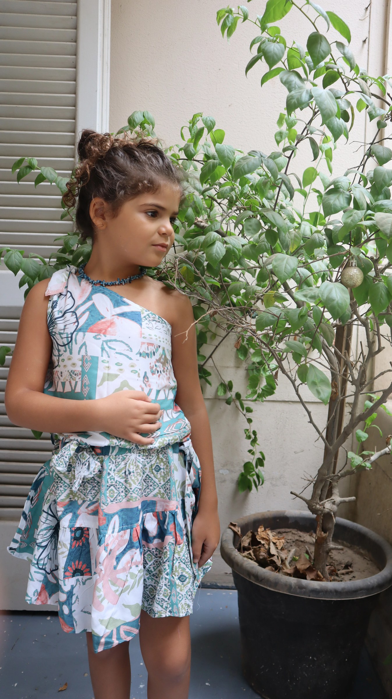 Little Swirlin Knot Skirt In Delicate Dreams