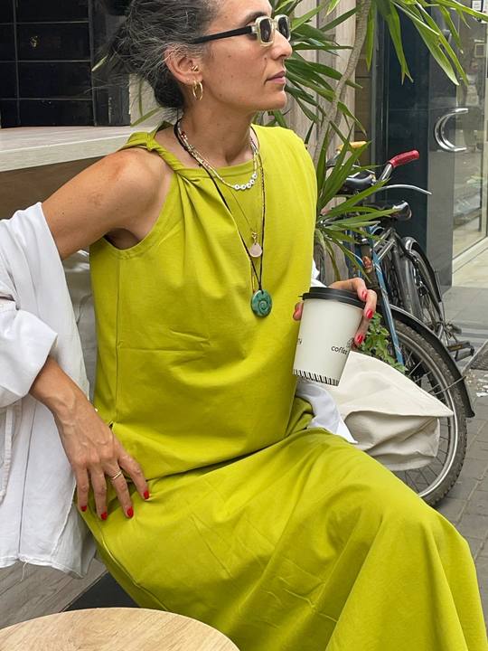 Cairo Dress in Pistachio