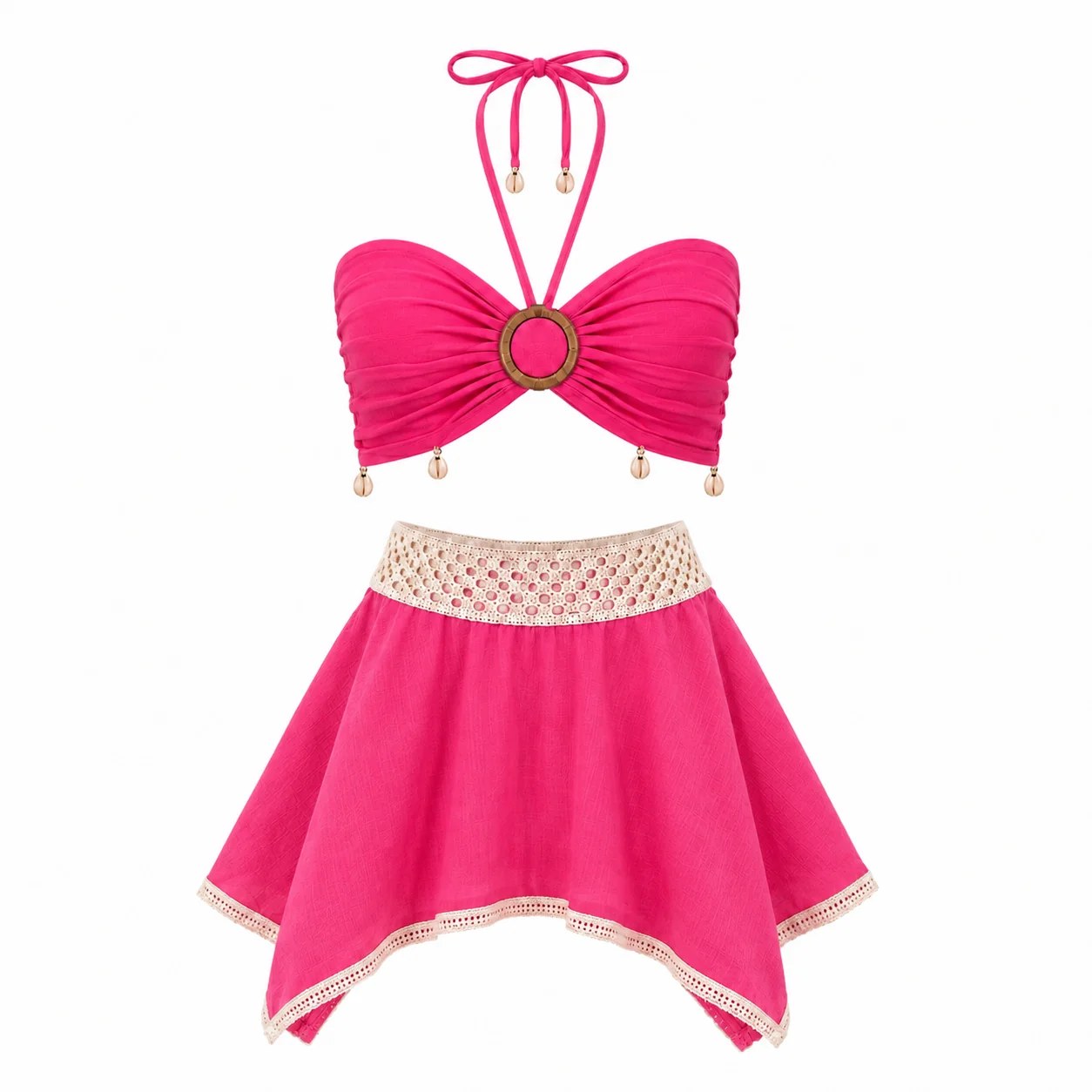 Little Isla Set in Fuchsia