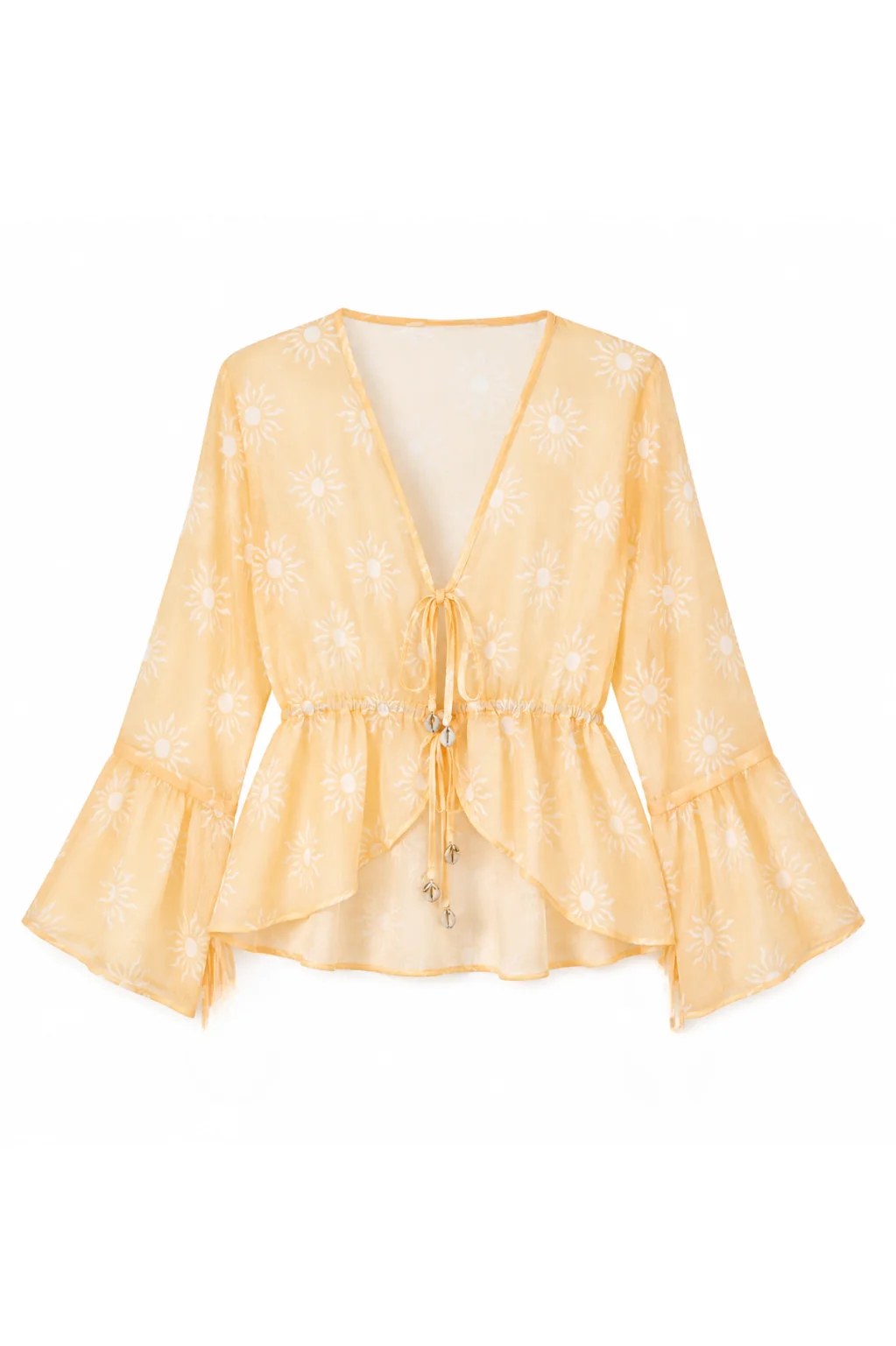 Lucky Lola Chiffon Top in Shams