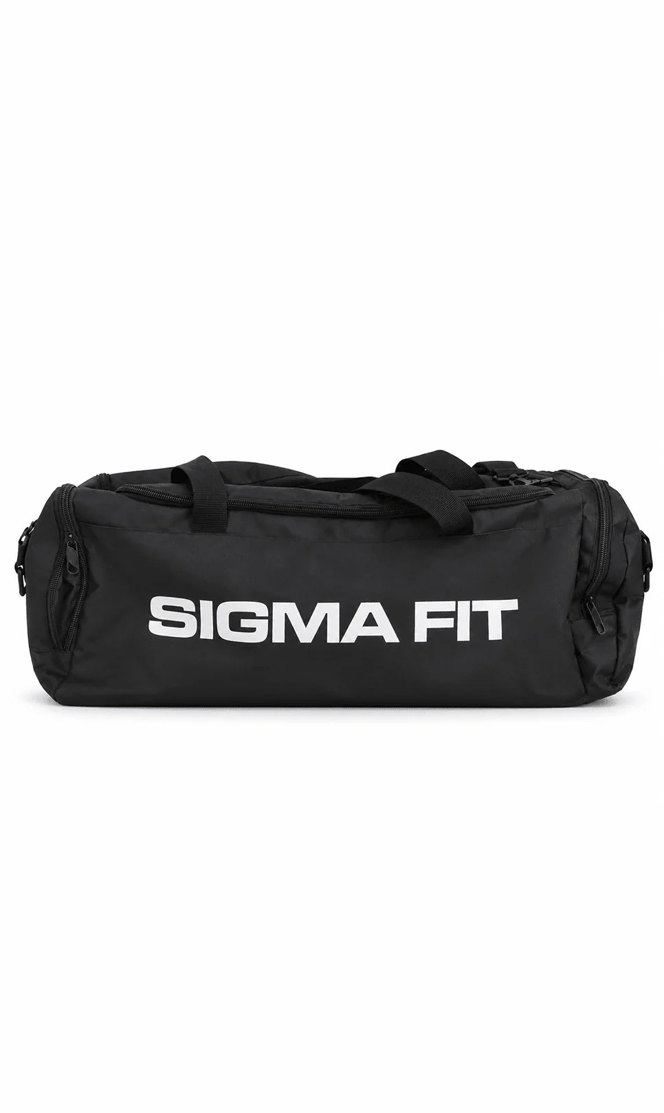 Silver Reflective Duffle Bag - Black
