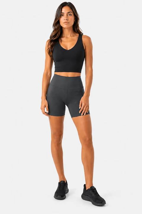Gray Neoflex Biker Short