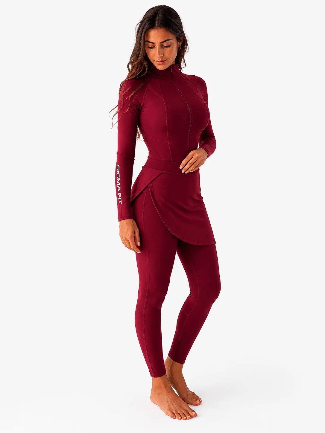 Burgundy Ruby Grace Burkini Set