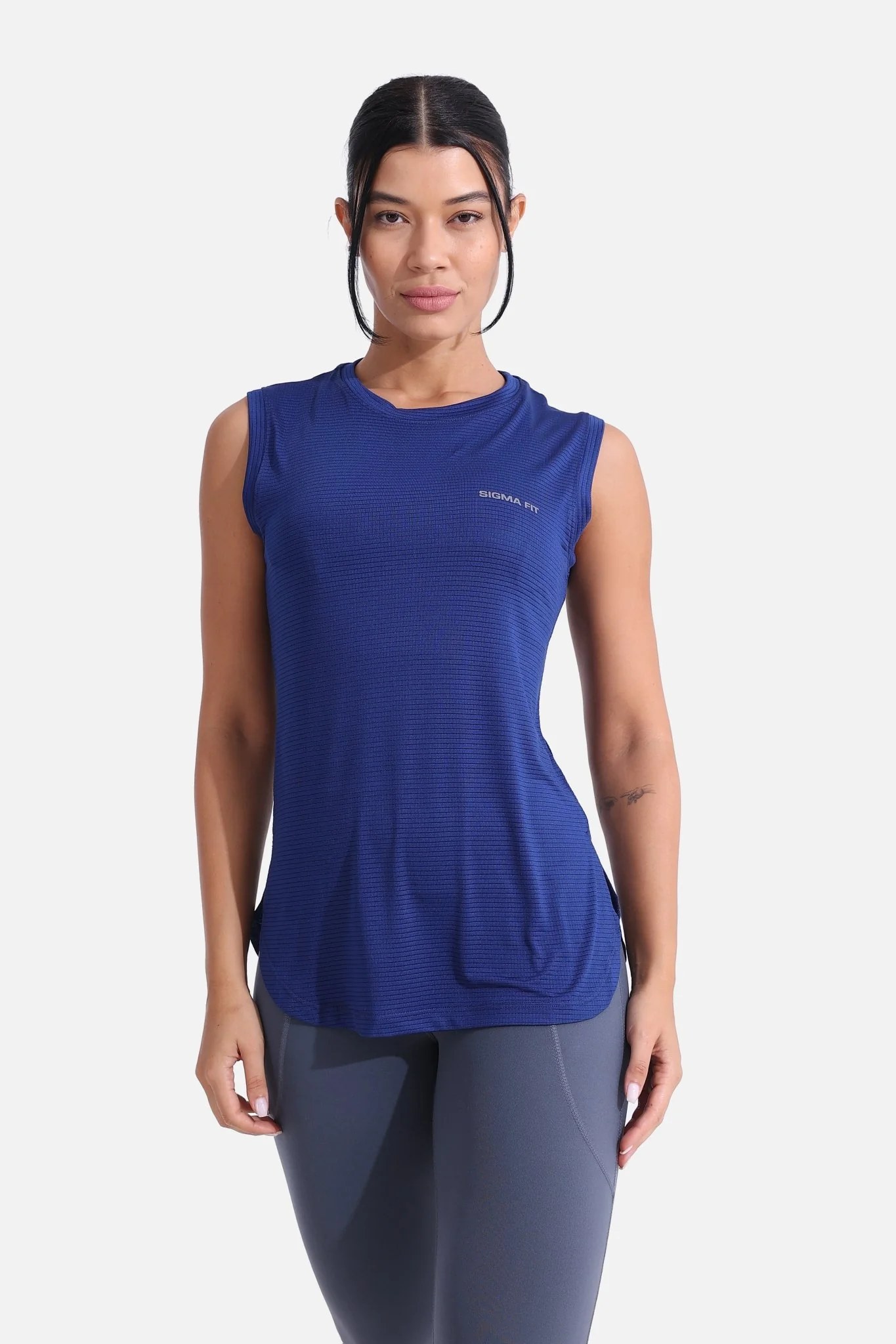 LiteRun Sleeveless Tee Bellwether Blue