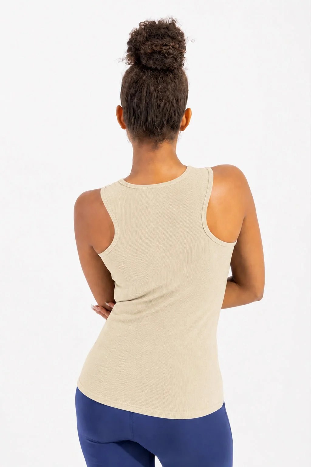 Yellow Daily Rib Tank Top