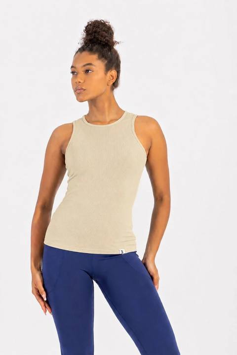 Yellow Daily Rib Tank Top