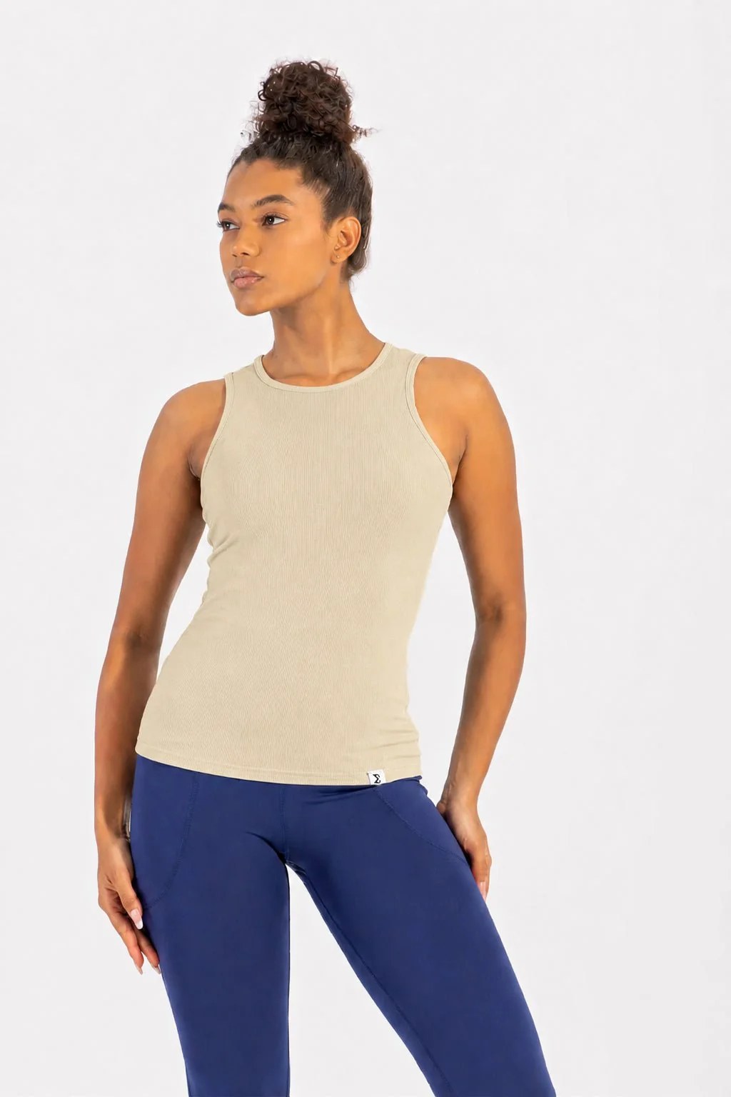 Yellow Daily Rib Tank Top