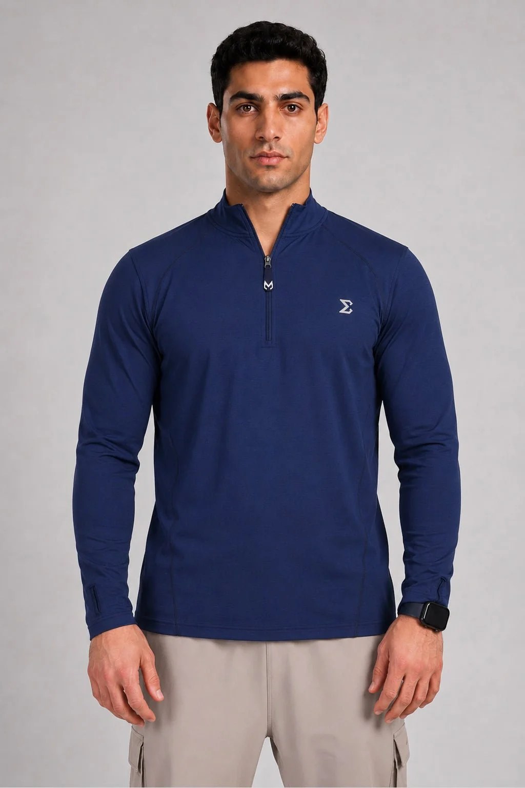 Crosswind Quarter Zipper Bellwether Blue