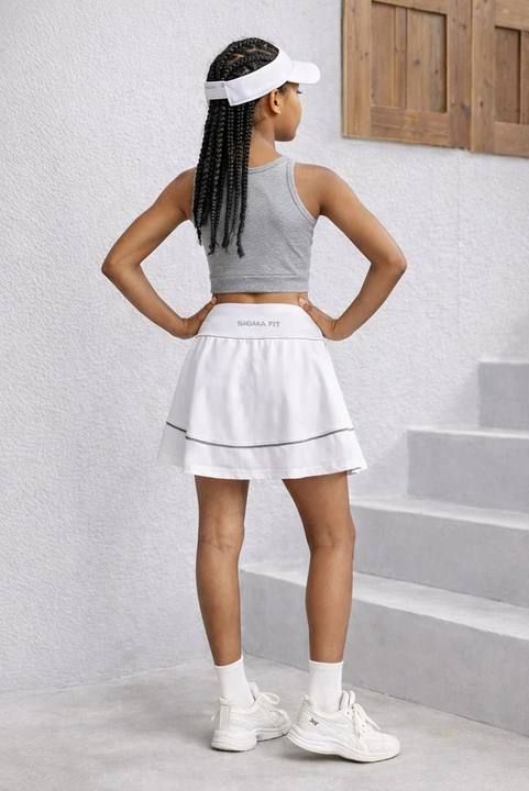 White Racket Skirt