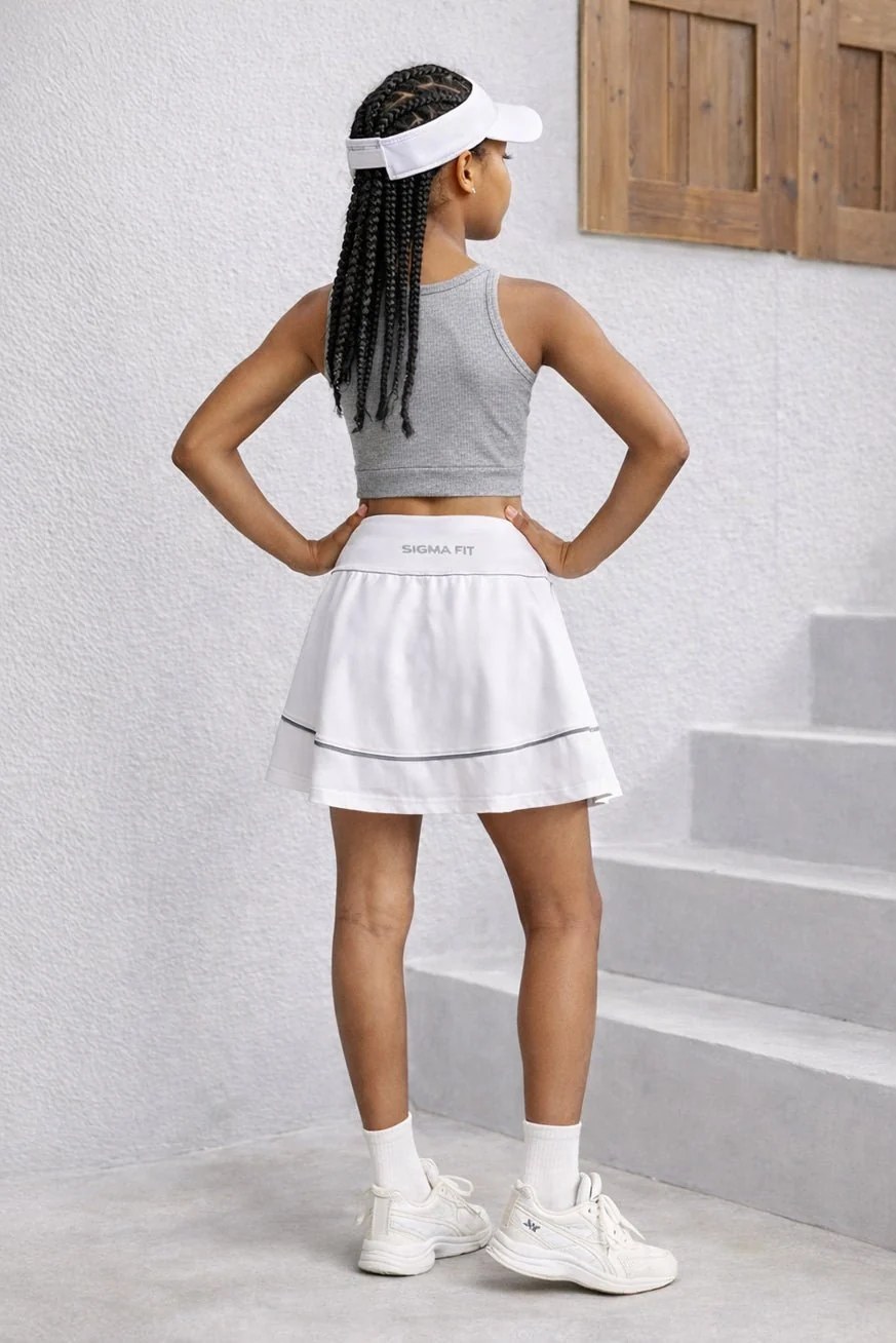 White Racket Skirt
