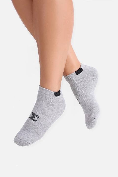 Gray Sigma Ankle Socks